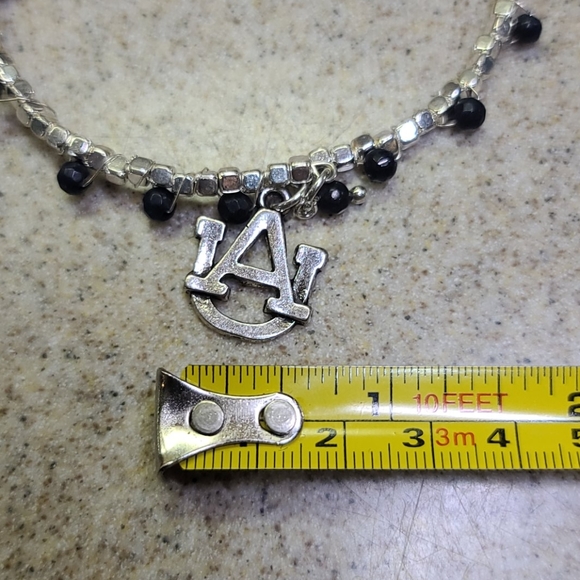AUBURN FANS Bracelet Silver/Blue. ADJUSTABLE - Picture 5 of 7